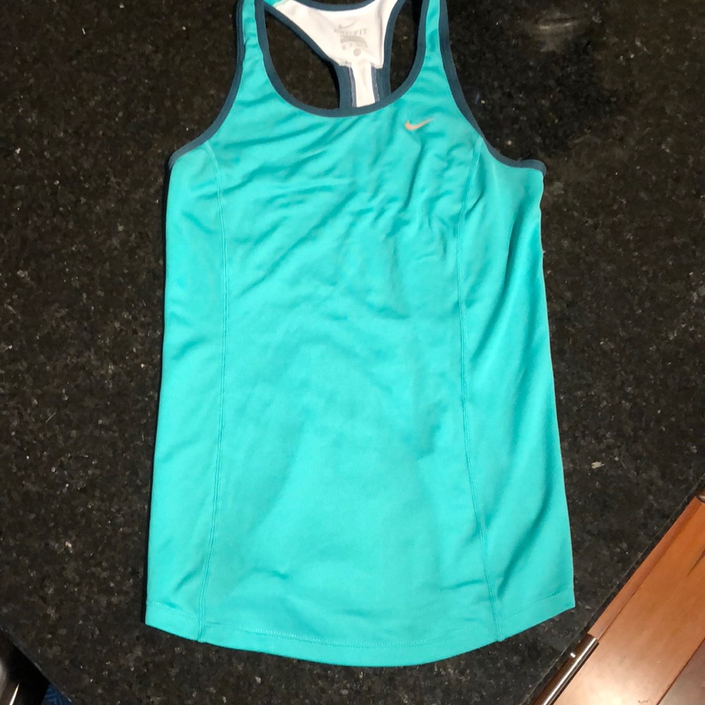 Nike DRI-FIT XS workout top.